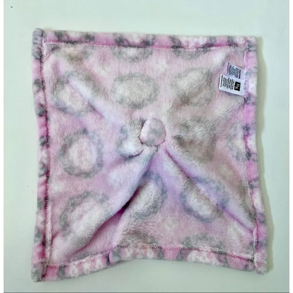 Hudson Baby HB Elephant Gray Pink Lovey Security Blanket Plush Toy